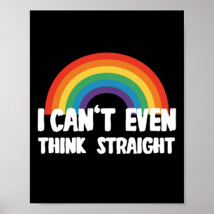 Ik kan niet eens denken dat het grappige Gay Pride Poster
