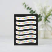 Ik kan niet eens denken. | Gay Pride Month Briefkaart (Staand voorkant)