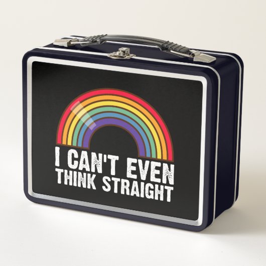 Ik kan niet eens denken hetero LGBTQ Pride Maand (Voorkant)