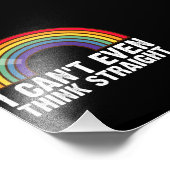 Ik kan niet eens denken hetero LGBTQ Pride Maand Foto Afdruk (Hoek)