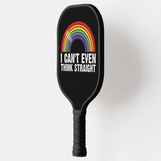 Ik kan niet eens denken hetero LGBTQ Pride Maand Pickleball Paddle (Links)