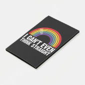 Ik kan niet eens denken hetero LGBTQ Pride Maand Post-it® Notes (Schuin)