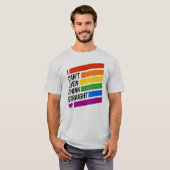 Ik kan niet eens eerlijk denken t-shirt (Voorkant volledig)