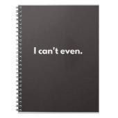 Ik kan niet eens grappige citaten notitieboek (Voorkant)