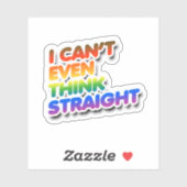 Ik kan niet eens helder denken sticker (Vel)