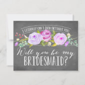 Ik kan niet eens letterlijk... | Bridesmaid Kaart (Voorkant)