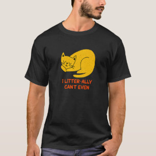 Ik kan niet eens met Humor Kat Kat Mam. T-shirt