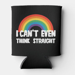 Ik Kan Niet Eens Rechtuit Denken Grappige Hbtq Tro Blikjeskoeler