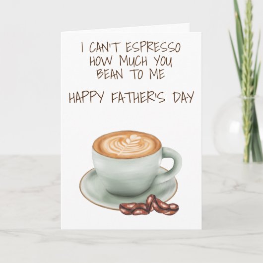 Ik kan niet Espresso hoeveel je voor me bent Kaart (Voorkant)