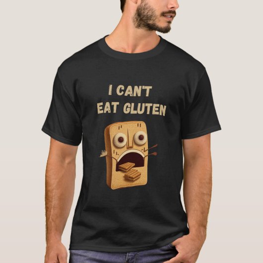 Ik kan niet eten. t-shirt (Voorkant)