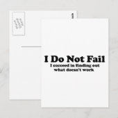 Ik kan niet falen briefkaart (Voorkant / Achterkant)