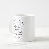 Ik kan niet fietsen koffiemok (Voorkant links)