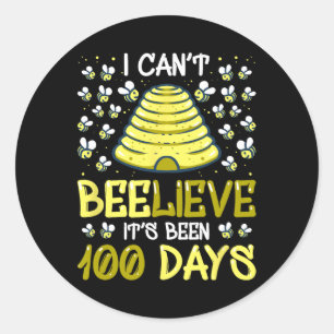Ik kan niet geloven dat het 100 dagen 100ste schoo ronde sticker