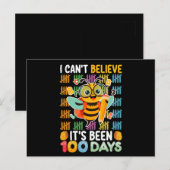 Ik kan niet geloven dat het 100 dagen schoolbijen briefkaart (Voorkant / Achterkant)
