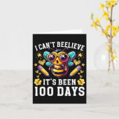 Ik kan niet geloven dat het 100 Days Funny Bee 100 Kaart (Gele Bloem)