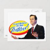 Ik kan niet geloven dat het niet Thatcher is. Briefkaart (Voorkant / Achterkant)