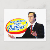 Ik kan niet geloven dat het niet Thatcher is. Briefkaart (Voorkant)