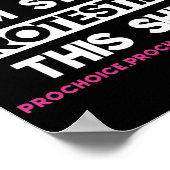 Ik kan niet geloven dat ik nog steeds protesteer t poster (Hoek)