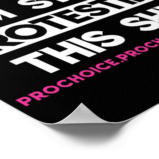 Ik kan niet geloven dat ik nog steeds protesteer t poster (Hoek)