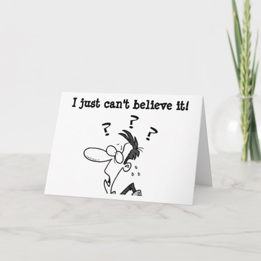 IK KAN NIET GELOVEN DAT JE OP *50* BIRTHDAY BENT FEESTDAGEN KAART (Voorkant)