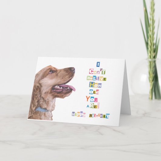 Ik kan niet geloven hoe Oud u de Kaart van de (Voorkant)