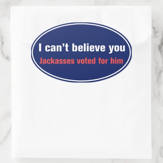 Ik kan niet geloven... Sticker (Tas)