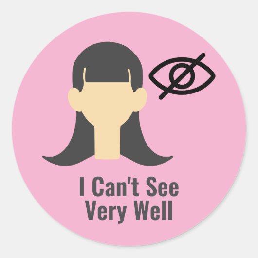 Ik kan niet goed zien ronde sticker (Voorkant)