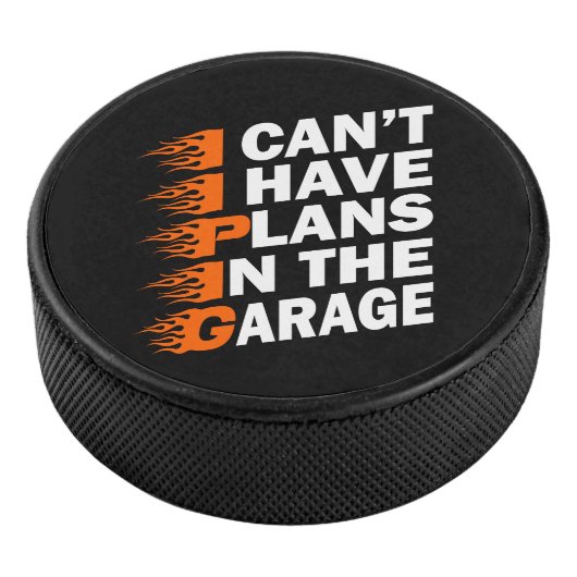 Ik kan niet hebben plannen in de garage auto liefh hockey puck (3/4)