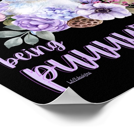 IK KAN NIET HELPEN OM EEN grappig cadeautje te MAK Poster (Hoek)