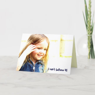 Ik kan niet het geloven! kaart