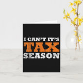 Ik Kan Niet Het Is Belastingtijd Grappige Belastin Kaart (Gele Bloem)