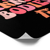 Ik kan niet ik ben druk bruinen lichamen spray tan poster (Hoek)