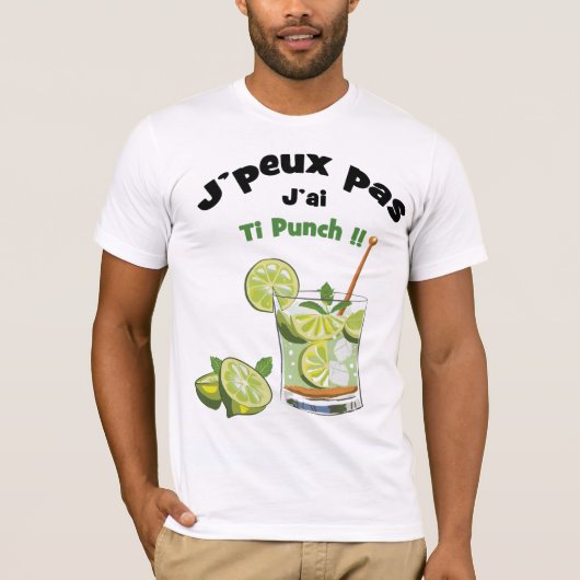 Ik kan niet... Ik heb je punch. T-shirt (Voorkant)
