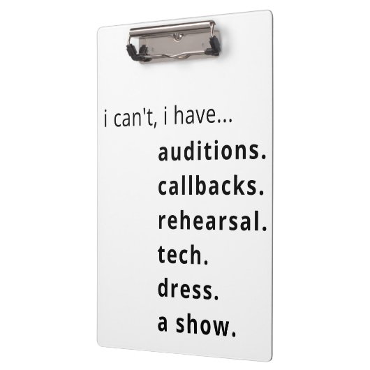 Ik kan niet, ik heb... klembord (Links)