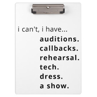 Ik kan niet, ik heb... klembord