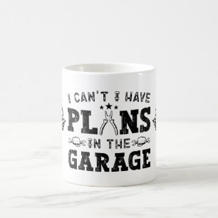 Ik Kan Niet, Ik Heb Plannen In De Garage, Funny Me Koffiemok