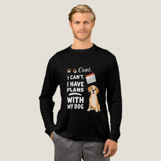 Ik Kan Niet, Ik Heb Plannen Met Mijn Hond – Grappi Tri-Blend Shirt