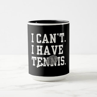 Ik kan niet, ik heb tennis mok