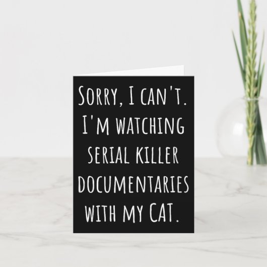 Ik Kan Niet, Ik Kijk Documentaires Over Seriemoord Kaart (Voorkant)