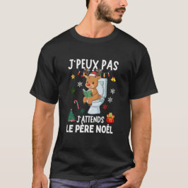 Ik kan niet, ik wacht op kerstman t-shirt