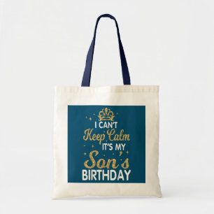 Ik kan niet kalm blijven het is de verjaardag van tote bag