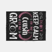 Ik Kan Niet Kalm Blijven Ik Ben De Neef Van De Bru Fleece Deken (Voorkant (Horizontaal))