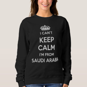 Ik kan niet kalm blijven, ik kom uit Saudi-Arabië Trui