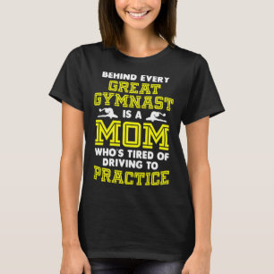 Ik kan niet kalm blijven in een gymnastiek moeder  t-shirt