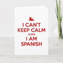 Ik kan niet kalm houden. bedankkaart