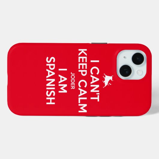 Ik kan niet kalm houden. Case-Mate iPhone case (Achterkant (horizontaal))