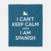 Ik kan niet kalm houden. fleece deken (Voorkant)