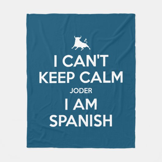 Ik kan niet kalm houden. fleece deken (Voorkant)