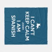 Ik kan niet kalm houden. fleece deken (Voorkant (Horizontaal))