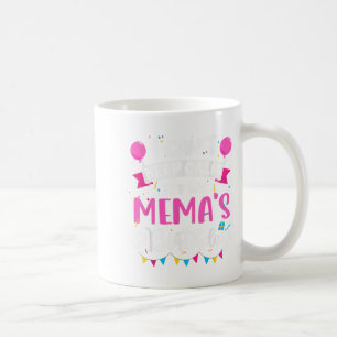 Ik kan niet kalm houden, het is mijn Mema Birthday Koffiemok